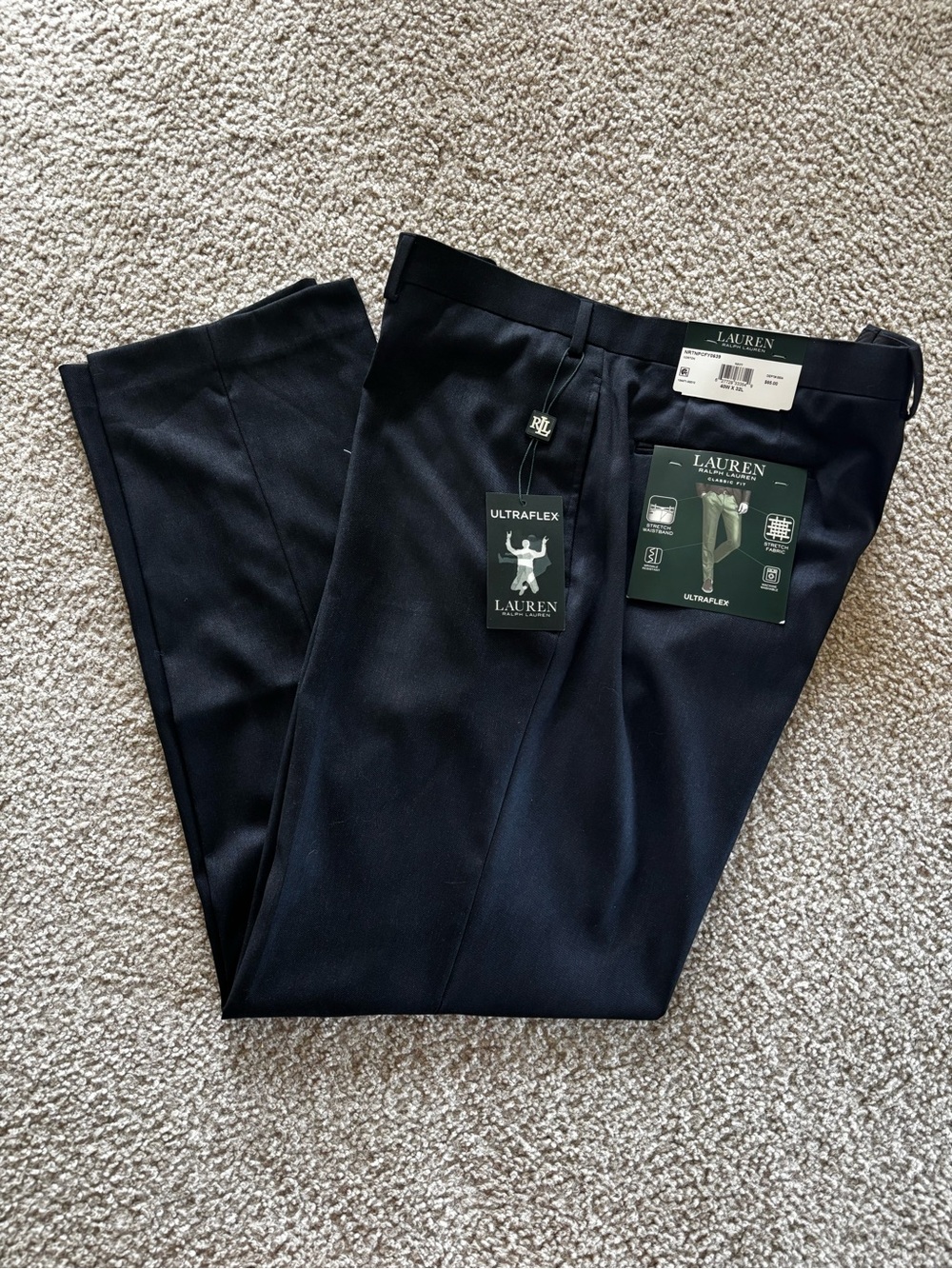 Ralph Lauren Men’s Navy Ultraflex Dress Pants